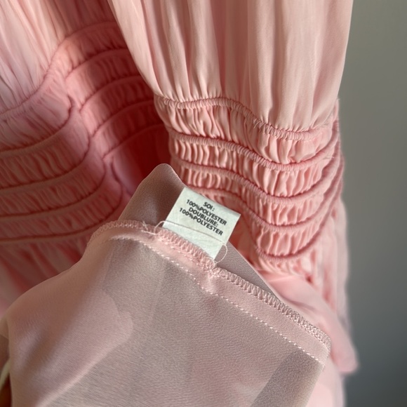 Ramy Brook Audrey Candy Smocked High Neck Midi Dress size Medium - Picture 6 of 12